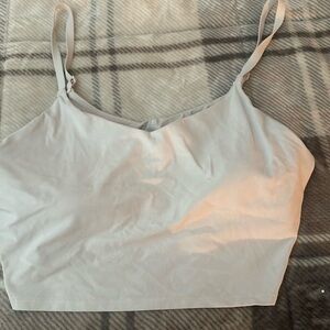 white athletic tank